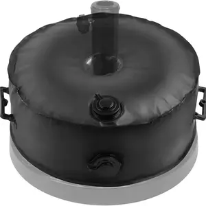 Outdoor portable circular umbrella base water bag with a large capacity of 50 pounds and 2 thick handles