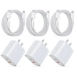 For iPhone Charger, For iPhone 16 Charger, 20W PD Fast Charger & 6ft USB C to C Cable Compatible with Iphone 15/16, iPad