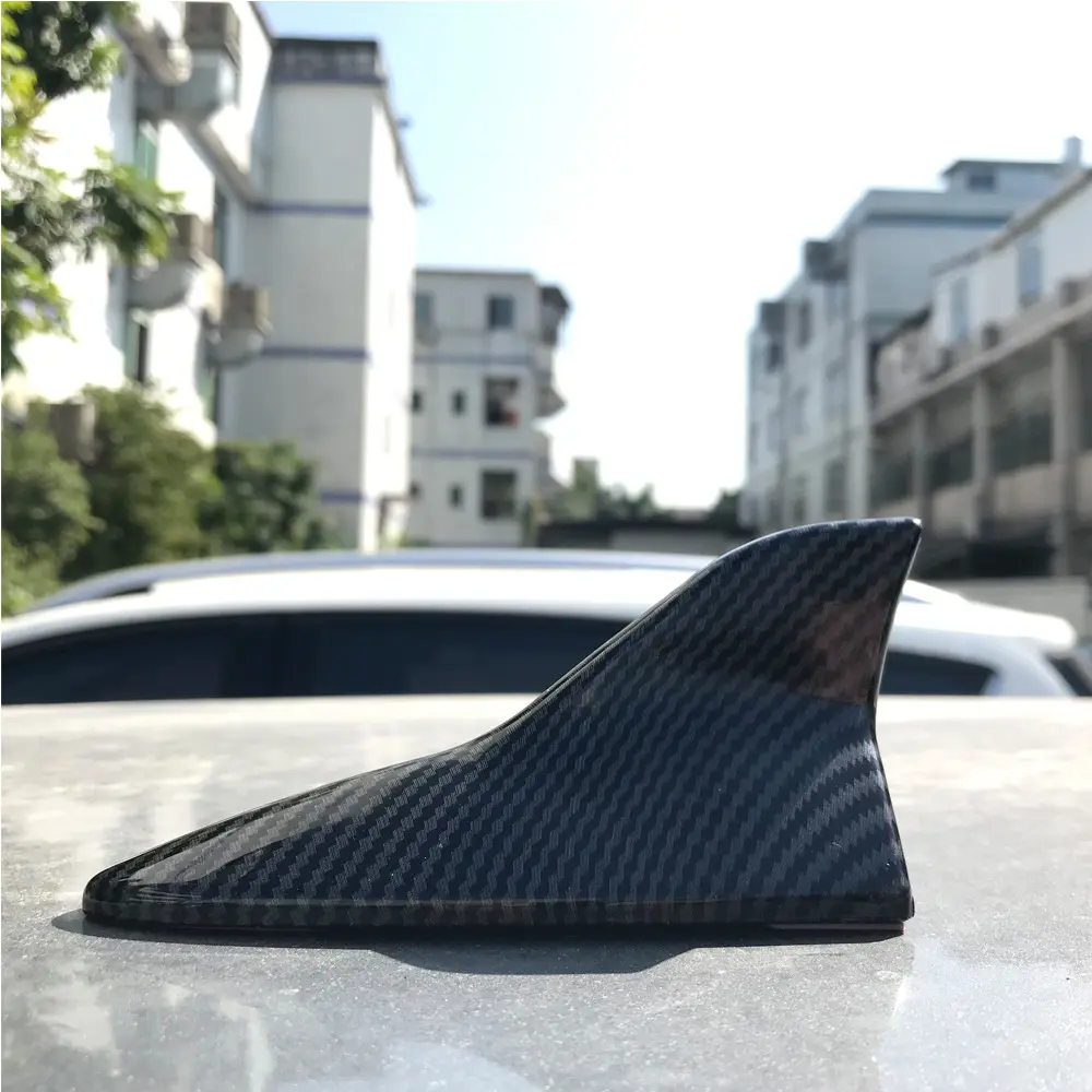 Carbon Fiber Shark Fin Antenna, Truck Antenna, Enhanced Am Fm Car Wireless Signal, Durable Automotive Accessory, Better Reception Performance, Car Gadgets