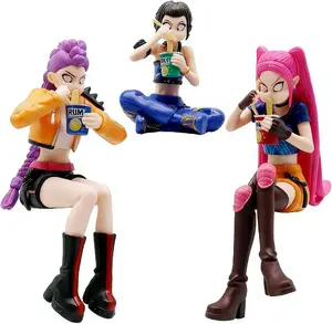 Instant noodle female figurine set, including a cartoon figurine, a cute collectible figurine, and a creative gift prepared for fans.