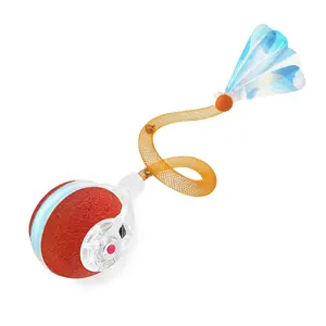 Interactive Cat Toys for Indoor Cats,The 3rd Generation Agile Moving Cat Ball with Elastic Mesh Tail,Automatic Kitten Toys for Bored Indoor Adult Cats,Motion Activated