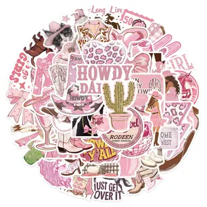 50pcs Cute Cartoon Pink Stickers, Office Supplies and Notebook Accessories, Suitable for Scrapbooks, Diaries, Laptops, Water Bottles, Cars, Etc., Designed Based on Faith