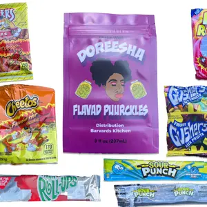 Ghetto Punch Puurckle Kit, Whole Ghetto Punch Puurckle, Sliced Strawberry, Rip Rolls, Sour Straws, Hot Cheetos, Hot Fries, Sprinkle Me Cherry Berry, Now Later