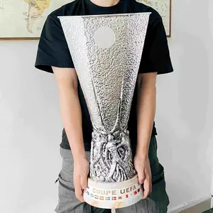 Uefa Europa League Trophy Replica Metal Miniature, Soccer Cup Fans Collectibles, Home Office Desk Decor, Football Souvenir Gift