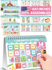 My First Busy Book For Toddlers 3-5 - My Preschool Busy Book For 5-7 Year Old, Toddler Activity Books, Homeschool Preschool Learning Activities, Coloful Kindergarten Learning Activities