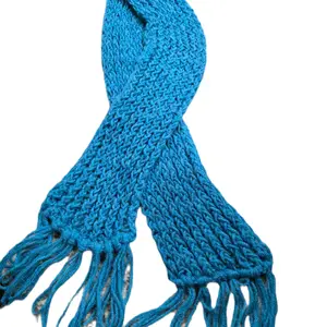Hand knitted scarf