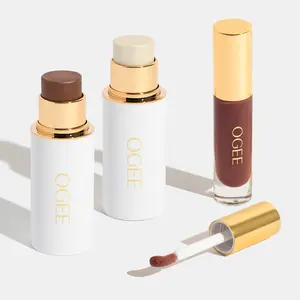 Ogee Espresso Bronzer, Highlighter & Lip Gloss Set - Organic Makeup