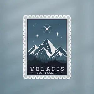 Velaris Stamp, ACOTAR Stamp Sticker, ACOTAR Sticker, Night Court Sticker, Velaris Sticker, Bookish Kindle Sticker, Romantasy Sticker, ACOTAR
