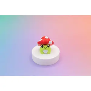 Kawaii Frog with Mushroom Hat Fidget Clicker