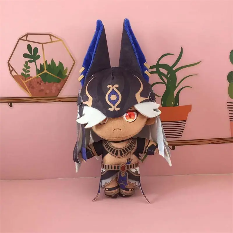 Anime Cyno Cosplay Plush Doll Toy 20cm Genshin Impact Game Cute Soft Stuffed Pillow Kids Birthday Gift