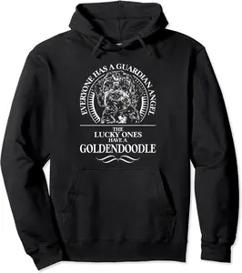 Proud Goldendoodle Guardian Angel dog mom gift present dog Pullover Hoodie - Nicolekhach Shop 76B084DN337M