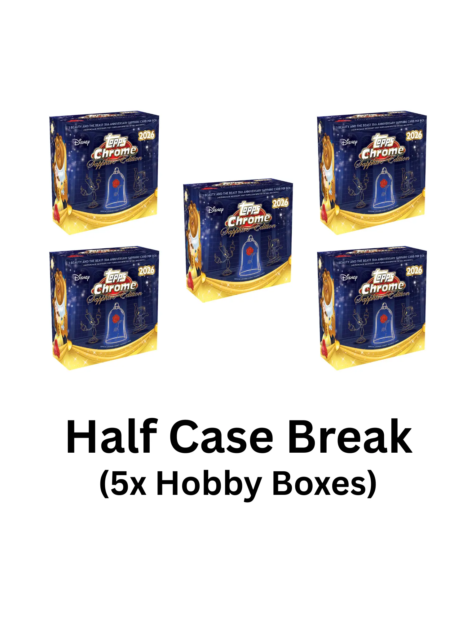 2026 Topps Chrome Disney Sapphire Half Case Break #1 - Pick Your Movie/Character