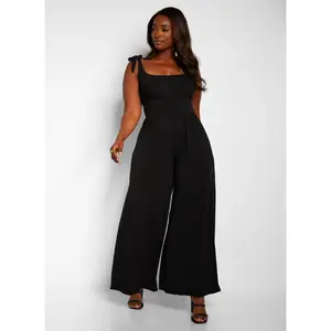 Sonia Tie Strap Wide Leg Jumpsuit