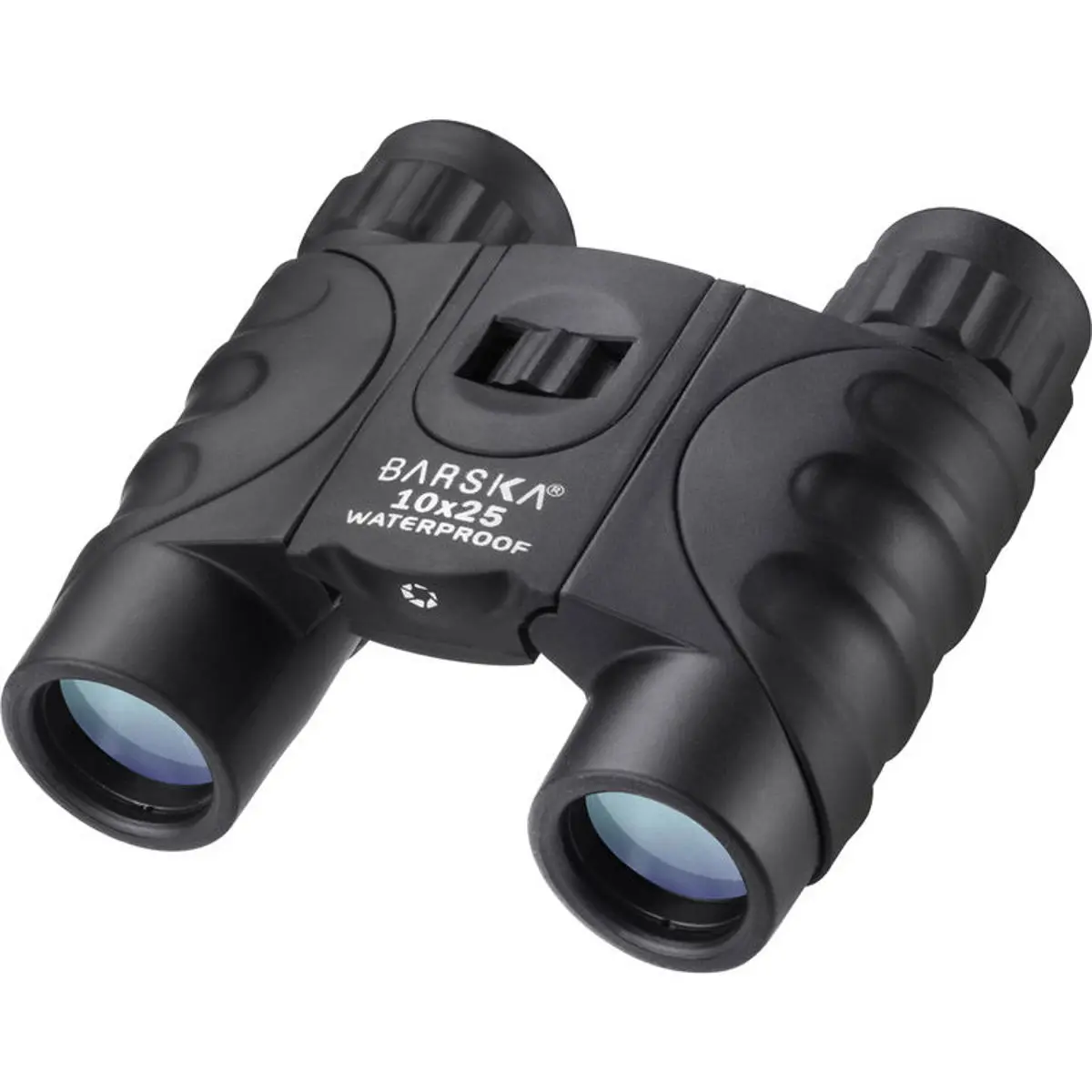 Barska 10x25 Blueline Series Waterproof Roof Prism Binocular with 5.8 Degree Angle of View, Black