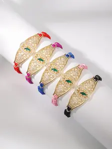 St. Jude Thaddeus Protection Bracelet, Handwoven Colorful Macrame, Charm, Catholic Spiritual Lucky Jewelry, Retro Style