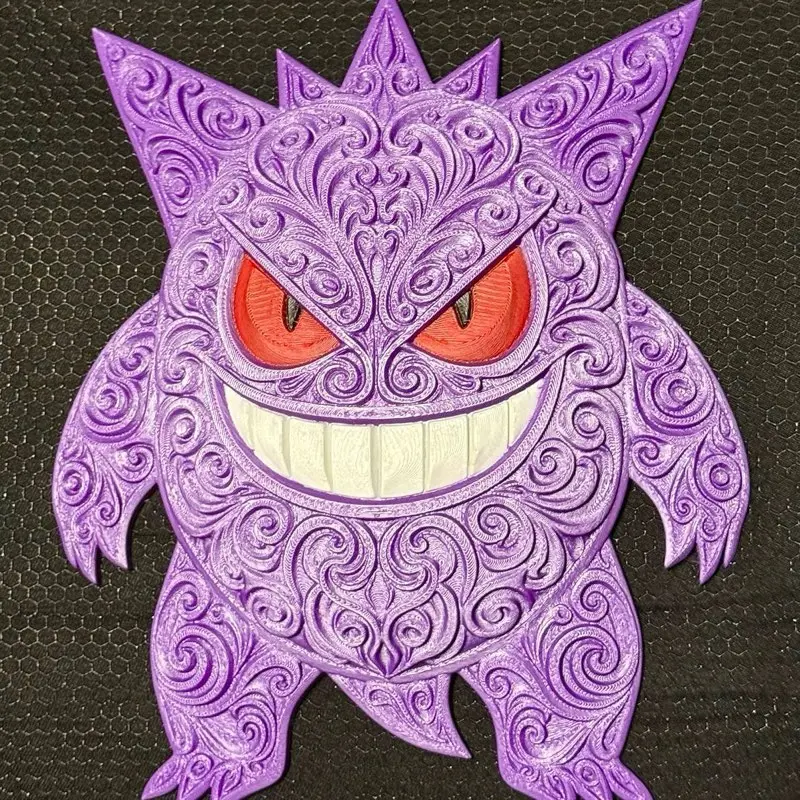Gengar 3D Wall Art Print