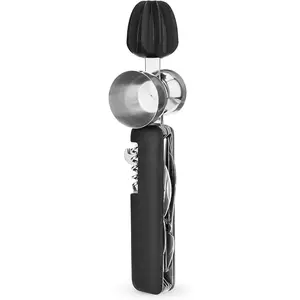 in  Bartender Multitool Set, 10 in 1 Bar Tool with Strainer, Muddler, Reamer, Jigger, Stirrer, Zester, Corkscrew, Opener,  and   for Camping, Travel and Outdoor Use