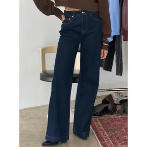 Goldie High Rise Wide Leg Jeans Indigo