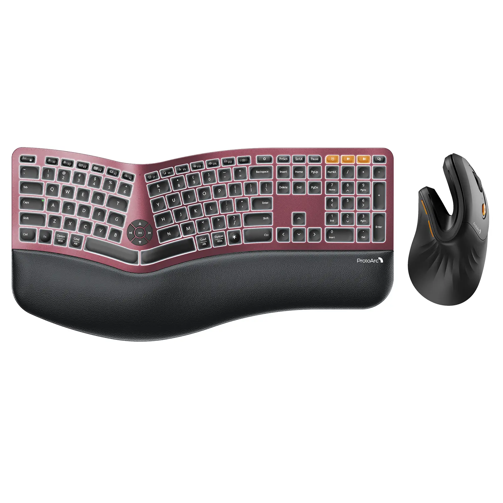 Wine Red keyboard+Black mouse
