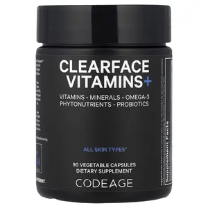 Codeage Clearface Vitamins+, 90 Vegetable Capsules