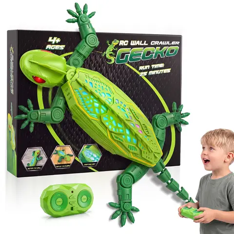 Wall Climbing RC Car Toy for Kids - ABS Material, 360° Rotation, Built-in LED Lights, USB Rechargeable Stunt Racing RC Vehicle, 24 Months Play Duration, Remote Control Gift for 4-6 Year Old Boys Girls