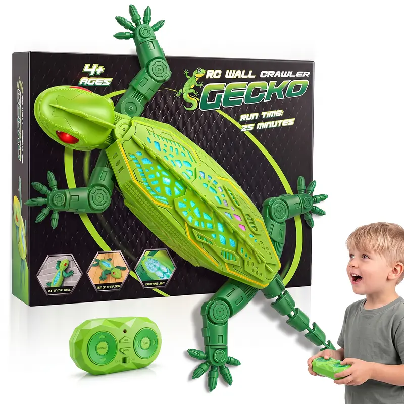 Wall Climbing RC Car Toy for Kids - ABS Material, 360° Rotation, Built-in LED Lights, USB Rechargeable Stunt Racing RC Vehicle, 24 Months Play Duration, Remote Control Gift for 4-6 Year Old Boys Girls