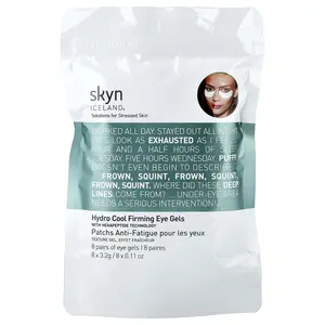 Skyn Iceland Hydro Cool Firming Eye Gels, 8 Pairs Skyn Iceland Hydro Cool Firming Eye Gels, 8 Pairs