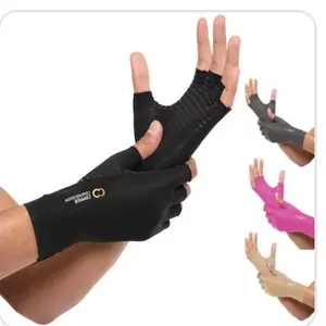 Half Finger Compression Glove - Black, Pink, and Beige Options for Enhanced Comfort and Support
