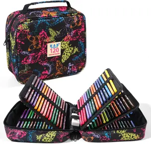 120 Colored Pencils,Soft Core Oil-Based Coloring Pencils with Zipper Case,Vibrant Color Artists Soft Core for Artists Drawing Sketching Blending Shading