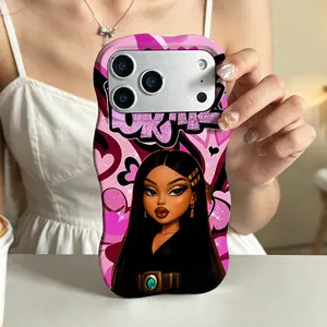 Doll Phone Case， Diva Style， compatible with iPhone 17 Pro Max 17 Air 17Pro 16 Plus 15 14 13 12 11 Pro Max， Sparkle Heart Glamour Design， Fashionable Doll Aesthetic Cover
