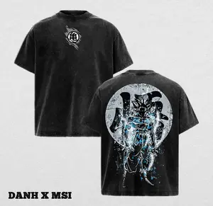 Goku Ultra Instinct | DBS Washed Tee Streetwear Tee Hoodie “Limitless Flow — A Warrior Who Moves Beyond Thought” — For Anime Fans, For Drops That Glow With Divine Calm