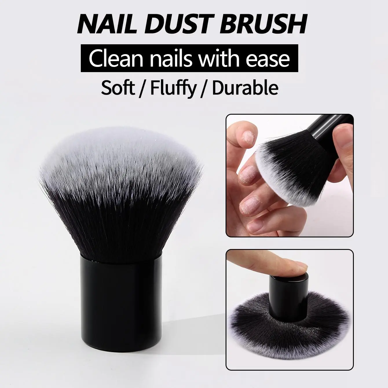Soft Nail Art Brush, Nail Dust Brush, Nail Art Cleaning Brush, Professional Manicure Tool, Manicure Supplies, Nail Art Tools, Nail Care for Home & Salon Use