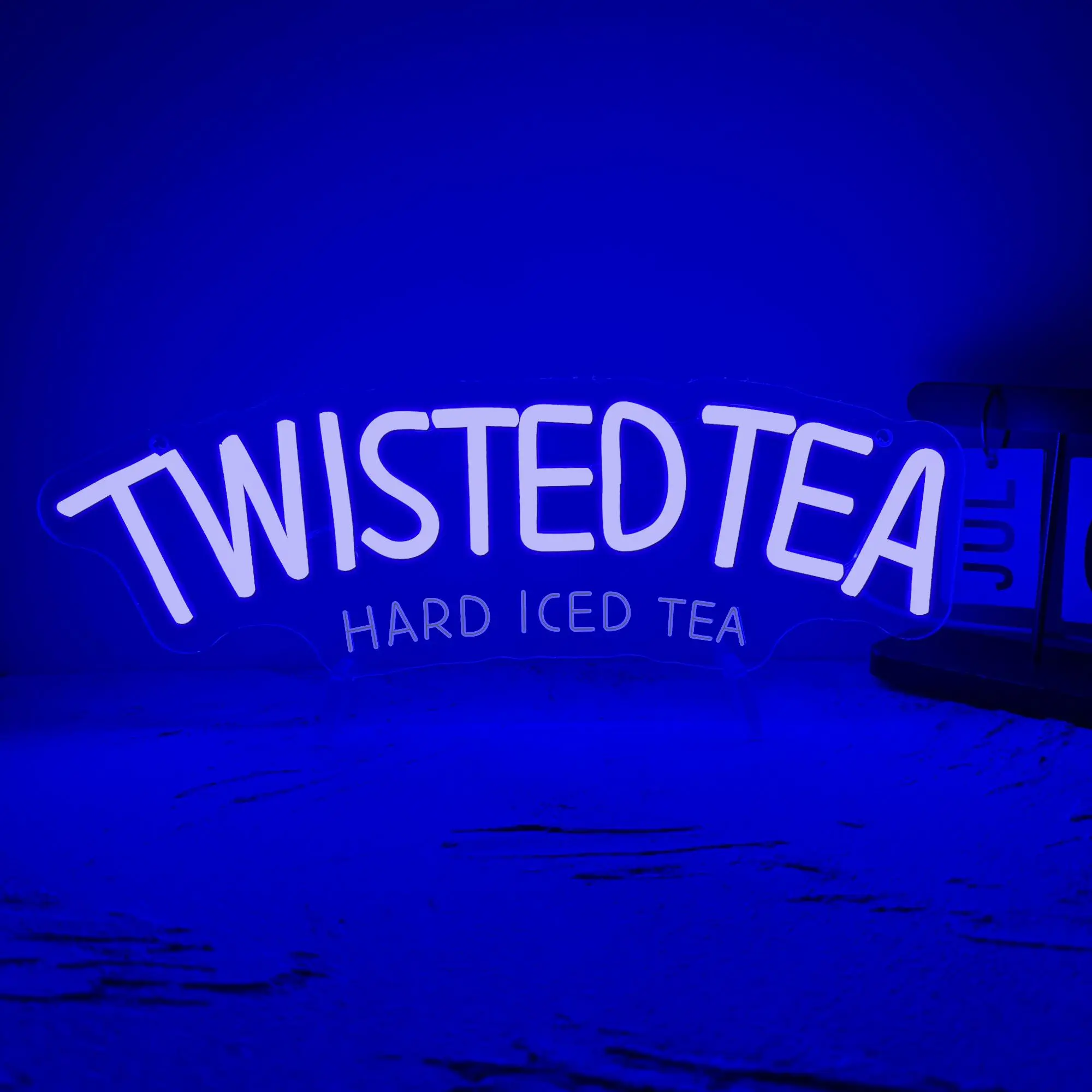 Twisted Tea Sign LED Neon Light, USB Powered Wall Hanging Art Neon Sign, Decorative Neon Sign, Vibrant Business Welcome Sign for Home Bar, Man Cave, Restaurant, Cafe, Party