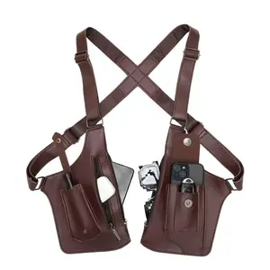 Double Shoulder Armpit Bag 2026 New Tactical Shoulder Bag for Men Multi-pocket Outdoor Anti-Theft Tactical Bag(Brown)