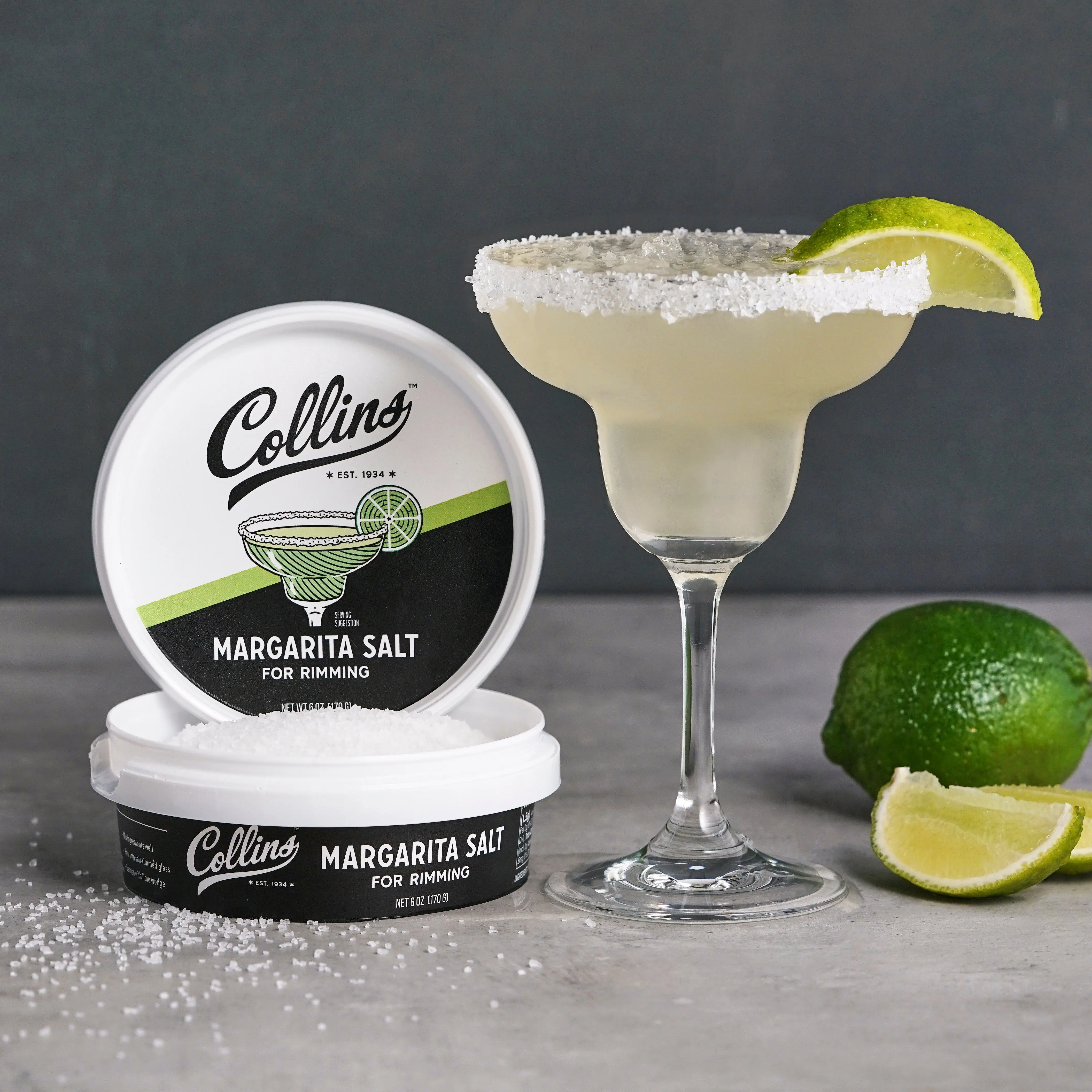 White Margarita Salt 6 oz - Rimming Salt for Margaritas & Summer Drinks at Your Next Pool Party, Home Bar Gifts, This Changes Your Cocktail