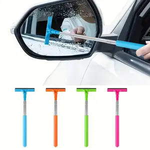 Portable Retractable Car Window Cleaner with Rearview Mirror Water Wiper, Convenient Car Washing Tool for Easy Window Cleaning, Car Windshield Cleaner