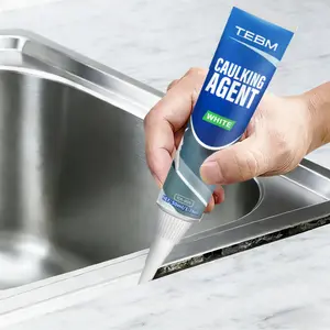 Fast-Drying Grout Sealant, Multi-Functional RV Plastic Mud Joint Filler, Waterproof Sealing Compound, Kitchen Bathroom Use, Suitable for Tiles Floors Walls Roofs Sinks Toilets, Interior