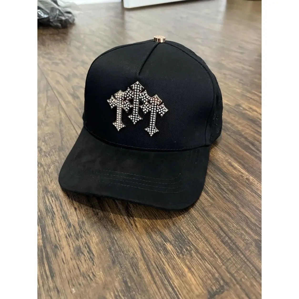 El Barbas Hat Chrome Pink Gold Limited Edition Rich Forever Full Box