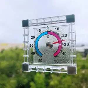 Outdoor Thermometer with Celsius/fahrenheit Scales, Large Easy-To-Read Design, Durable Plastic Outdoor Wall or Window Mount