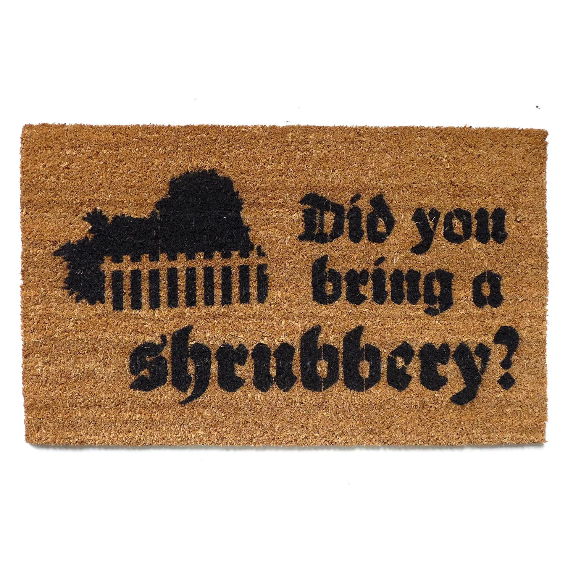 Did you bring a Shrubbery + Coir Door Mat + Eco-Friendly All-Natural Coconut Coir or All-Weather Welcome Mat with Non-Slip Feature