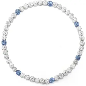 Baseball Beaded Chain Necklace for Men. Bling Ice Collection, Diamond Rhinestone Discoball Design. Ideal Gifts for Baseball Team Lovers