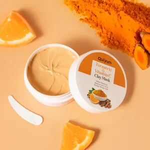 Single pack / Double pack Turmeric Vitamin C Mud Mask 90g Collagen Face Mask Cleans pores, hydrates and moisturizes