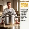 26.5QT Heavy-Duty Thick Stainless Steel Pressure Cooker Cookware with Handle - Explosion-Proof Stovetop Single Pot, Turkey Steamer, Induction & Gas Compatible, 2000+ml Capacity, Restaurant & Family Use
