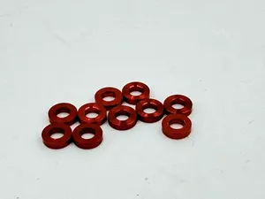 HobbyPlus Aluminum Spacers 4mm x 1.4mm x 1mm - Speck B