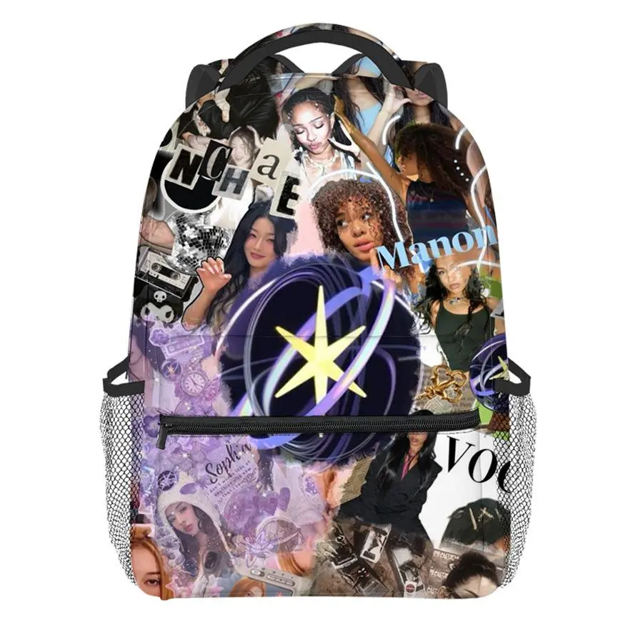 K-pop Idol Full Print Backpack for Students, Large Capacity Lightweight All Over Print Rucksack, Teen Fan Merch Casual School Bag for Middle High College