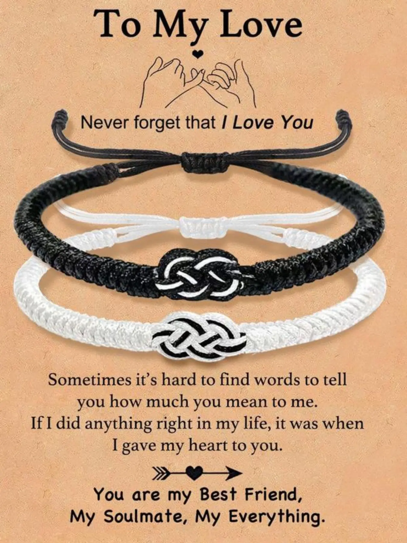 Couple Matching Bracelet Jewelry, Promise Jewelry for Him & Her, Perfect Gift for Valentine's Day, Christmas, Anniversary, Birthday
