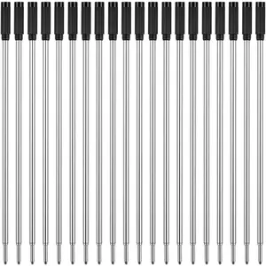 Compatible Ballpoint Pen Refills 20 Pack, 1.0mm Medium Point-Black, Smooth Writing Replaceable  Ink Refill