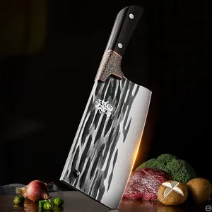 Chef-Designed Knife for Cutting Vegetables & Meat, Sharp Kitchen Tool for Home Cooking, Durable Meat Bone Cleaver for Efficient Chopping