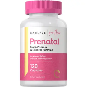Carlyle Prenatal Vitamins for Women | 120 Capsules | Multivitamin and Mineral Formula with Folic Acid | Non-GMO and Gluten Free Supplement | For Her