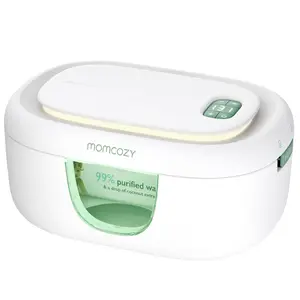 Momcozy Baby Wipe Warmer, Innovative Spring Design, Large Capacity Wipes Dispenser, Fast and Even Heating, 4 Modes of Temperature Heating Control 1 Pack {B}